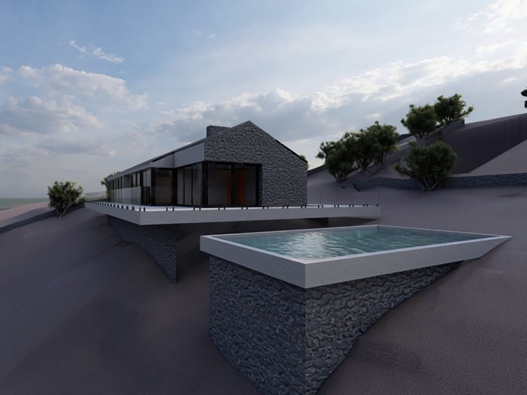 Terreno com Projeto Aprovado para Moradia T4 com Piscina e Vista Mar