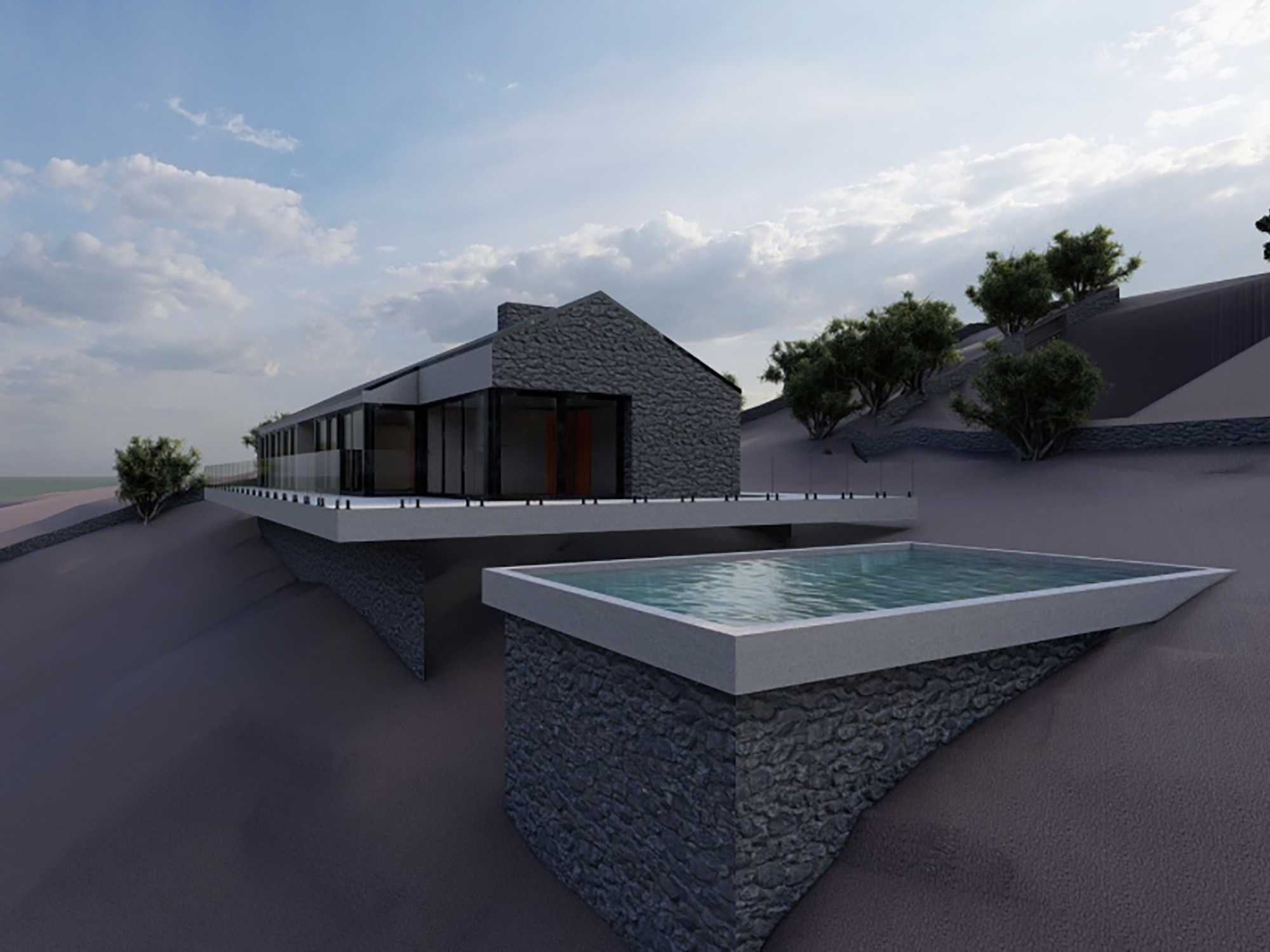 Terreno com Projeto Aprovado para Moradia T4 com Piscina e Vista Mar